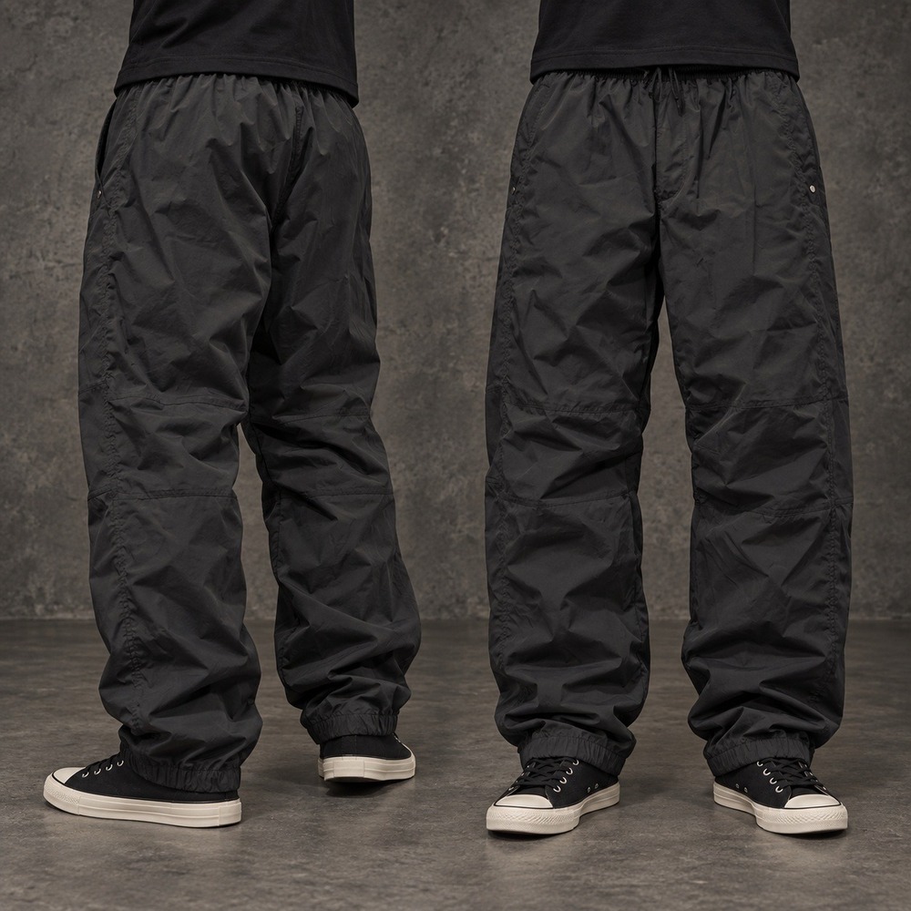 30x30 Gray Baggy Track Pants Joggers Y2K Grunge 2000s Vintage